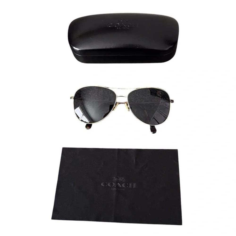 Coach aviator gold